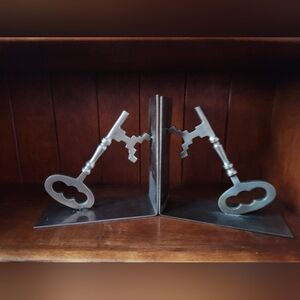 Metal Key Bookends